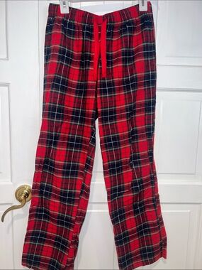 Red Plaid Flannel Lounge Pants